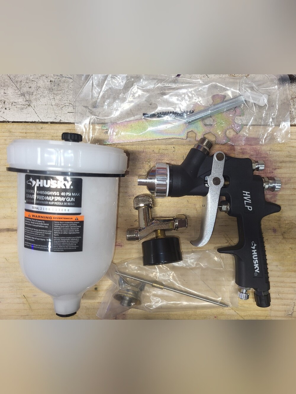 👉 Husky Composite HVLP Gravity Feed Spray Gun